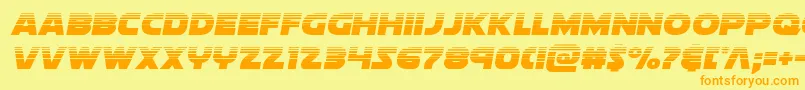 Soloisthalf Font – Orange Fonts on Yellow Background