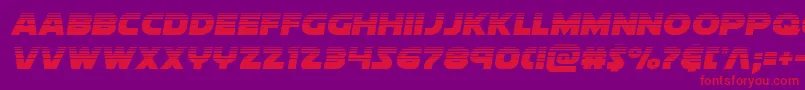 Soloisthalf Font – Red Fonts on Purple Background