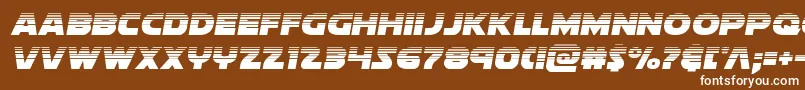 フォントSoloisthalf – 茶色の背景に白い文字