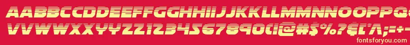 フォントSoloisthalf – 黄色の文字、赤い背景