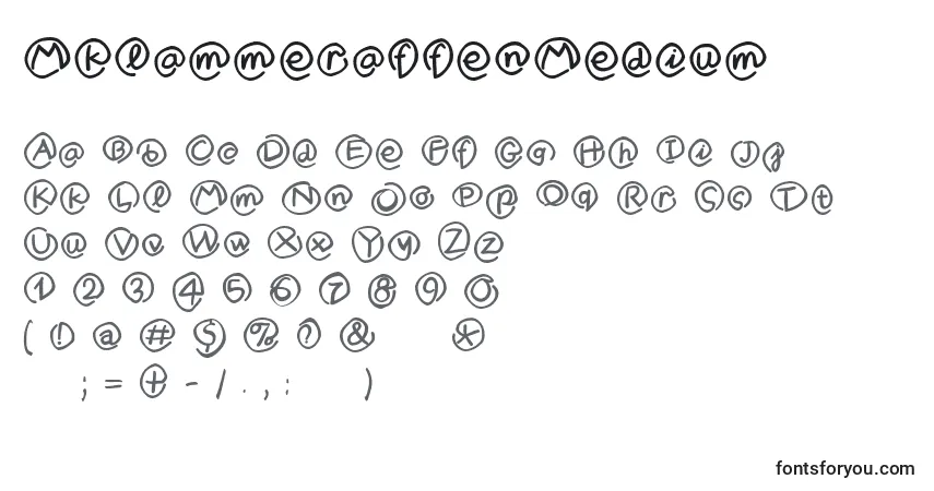 Schriftart MklammeraffenMedium – Alphabet, Zahlen, spezielle Symbole