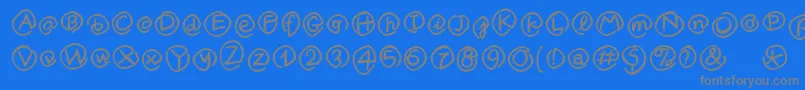More about MklammeraffenMedium Font MklammeraffenMedium Font – Gray Fonts on Blue Background