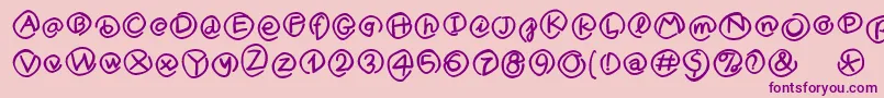 MklammeraffenMedium Font – Purple Fonts on Pink Background