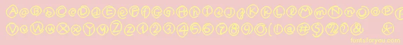 MklammeraffenMedium Font – Yellow Fonts on Pink Background