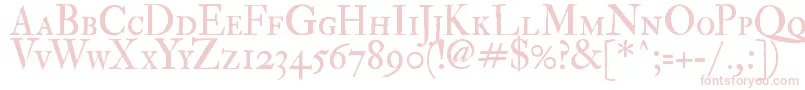 ImFellDoublePicaRomanSc Font – Pink Fonts on White Background