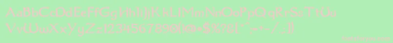 Dumbledor1 Font – Pink Fonts on Green Background