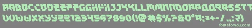 Tokyodrifterleft Font – Green Fonts on Gray Background