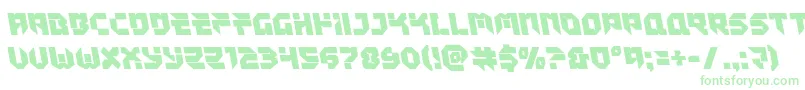 Tokyodrifterleft Font – Green Fonts on White Background