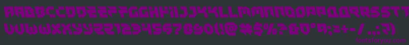 Czcionka Tokyodrifterleft – fioletowe czcionki na czarnym tle