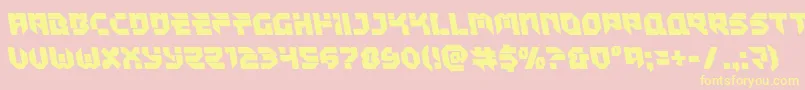 Tokyodrifterleft Font – Yellow Fonts on Pink Background