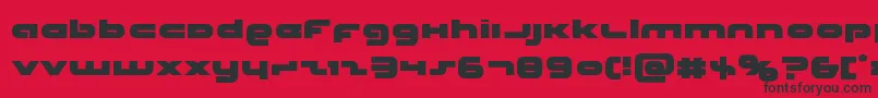 Unisol Font – Black Fonts on Red Background
