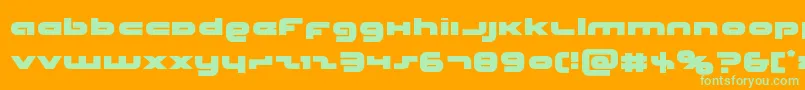 More about Unisol Font Unisol Font – Green Fonts on Orange Background