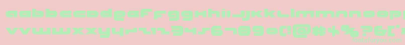 Unisol Font – Green Fonts on Pink Background