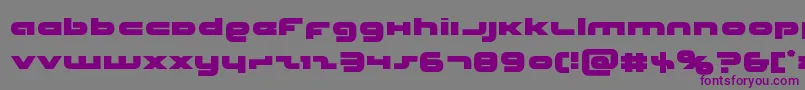 Unisol Font – Purple Fonts on Gray Background