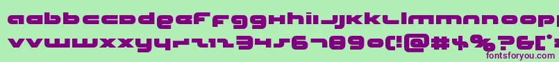 More about Unisol Font Unisol Font – Purple Fonts on Green Background