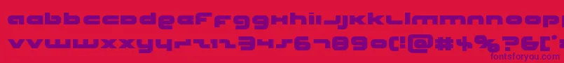 Unisol Font – Purple Fonts on Red Background