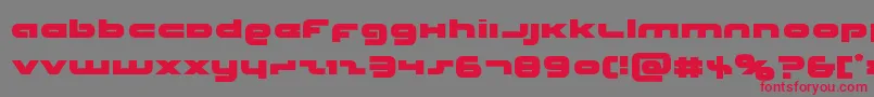 Unisol Font – Red Fonts on Gray Background