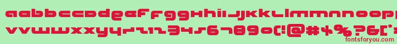 Шрифт Unisol – красные шрифты на зелёном фоне