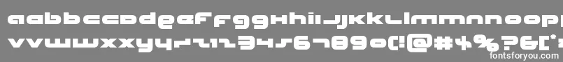 Unisol Font – White Fonts on Gray Background