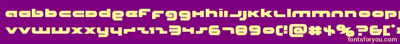 Unisol Font – Yellow Fonts on Purple Background