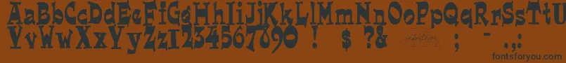 More about Joeperry Font Joeperry Font – Black Fonts on Brown Background