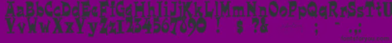 Joeperry Font – Black Fonts on Purple Background