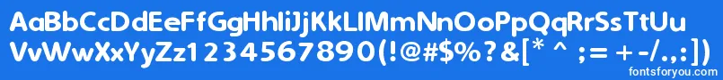 fuente SimplyRounded – Fuentes Blancas Sobre Fondo Azul
