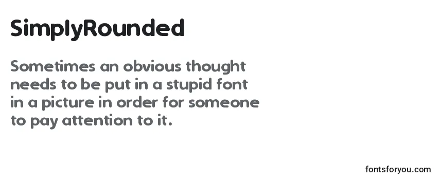 Review of the SimplyRounded Font