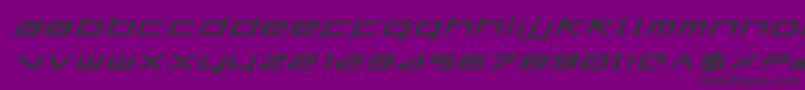 Шрифт Harriei – чёрные шрифты на фиолетовом фоне