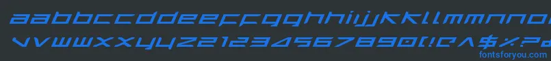 Harriei Font – Blue Fonts on Black Background
