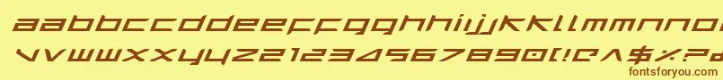 Harriei Font – Brown Fonts on Yellow Background