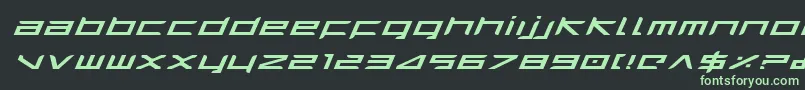 Harriei Font – Green Fonts on Black Background