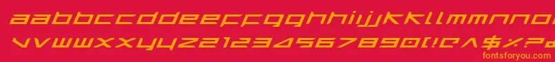 Harriei Font – Orange Fonts on Red Background