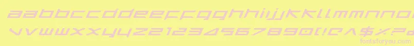 Harriei Font – Pink Fonts on Yellow Background