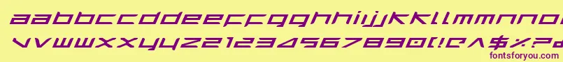 Harriei Font – Purple Fonts on Yellow Background