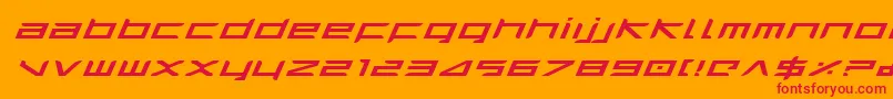 Harriei Font – Red Fonts on Orange Background