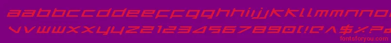 Шрифт Harriei – красные шрифты на фиолетовом фоне