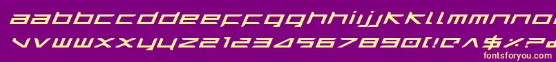 Harriei Font – Yellow Fonts on Purple Background