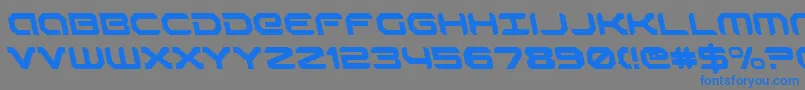 RobotaurLeftalic Font – Blue Fonts on Gray Background