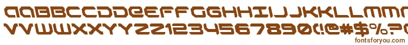 RobotaurLeftalic Font – Brown Fonts on White Background