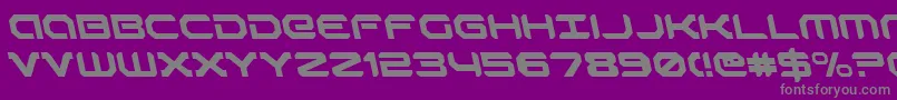 RobotaurLeftalic Font – Gray Fonts on Purple Background