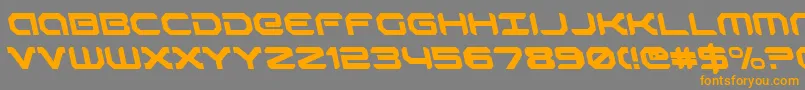 RobotaurLeftalic Font – Orange Fonts on Gray Background