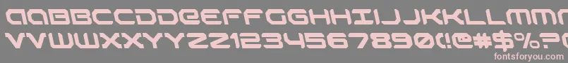 RobotaurLeftalic Font – Pink Fonts on Gray Background