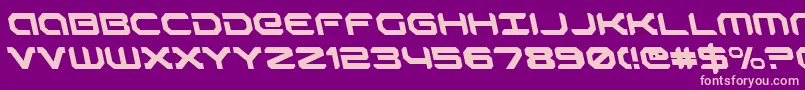 RobotaurLeftalic Font – Pink Fonts on Purple Background