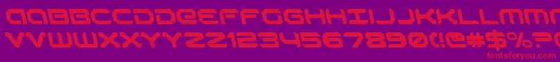 RobotaurLeftalic Font – Red Fonts on Purple Background