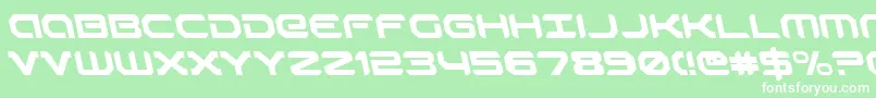 RobotaurLeftalic Font – White Fonts on Green Background