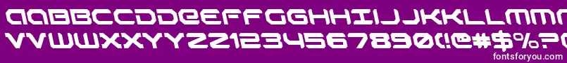RobotaurLeftalic Font – White Fonts on Purple Background