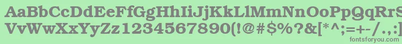 ItcBookmanLtDemi Font – Gray Fonts on Green Background