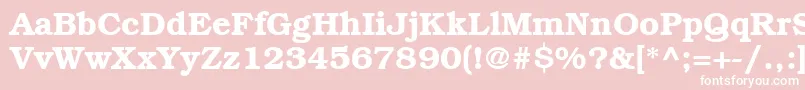 ItcBookmanLtDemi Font – White Fonts on Pink Background