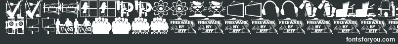 Nifty50sIcons1Jl Font – White Fonts on Black Background